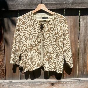 August Silk floral cardigan